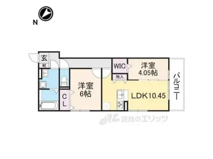 LUZLAZO ESY (2LDK/2階)の間取り写真