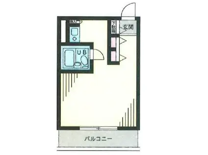 ビックヴァンステイツ伊勢佐木町(ワンルーム/1階)の間取り写真