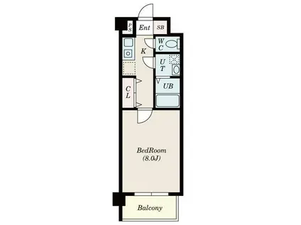 MERVEILLE MIYAMAEDAIRA(1K/3階)の間取り写真