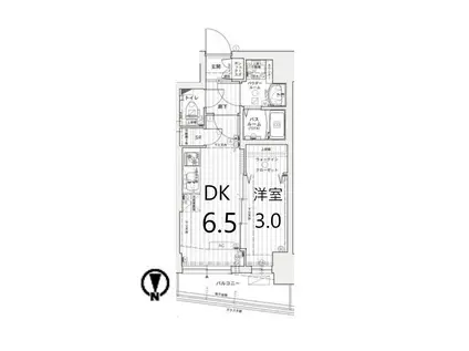 エステムコート名古屋上前津(1DK/14階)の間取り写真