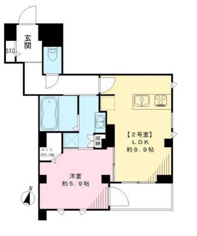 アルバグランデ(1LDK/2階)の間取り写真