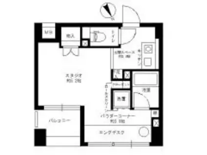 グランドコンシェルジュ藤沢(1K/6階)の間取り写真