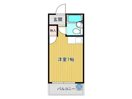ラメール千里丘(ワンルーム/3階)の間取り写真