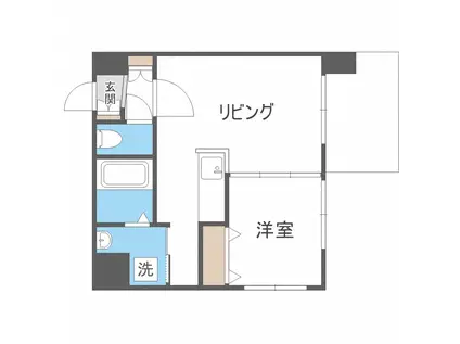 モルティーニ表参道(1LDK/8階)の間取り写真