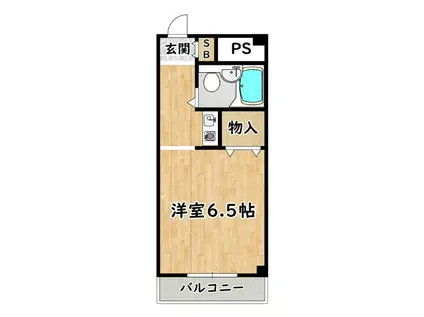 大和田マンション(1K/4階)の間取り写真