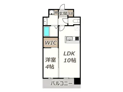 SILUS昭和町(1LDK/5階)の間取り写真