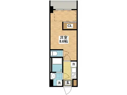 MODERN PALAZZO 文教 PRIMA(1K/6階)の間取り写真