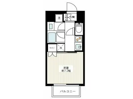 サンウッド錦糸町フラッツ(1K/3階)の間取り写真