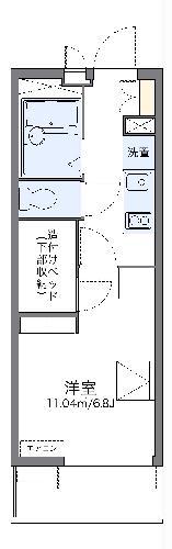 レオパレス白ゆり(1K/3階)の間取り写真