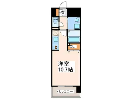 プレシャス(ワンルーム/7階)の間取り写真