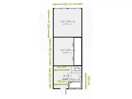 ＪＲ福知山線 福知山駅 徒歩5分 3階建 築54年(2K/1階)の間取り写真
