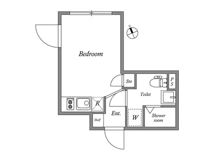 GRAN PASEO 荻窪(ワンルーム/1階)の間取り写真