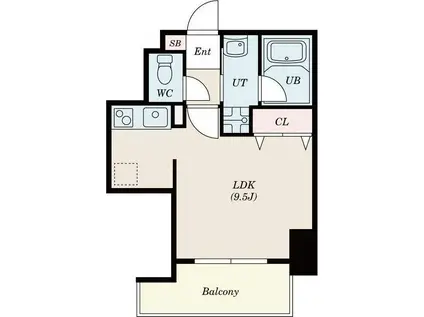 サムティ佐賀駅前SERENA(ワンルーム/10階)の間取り写真