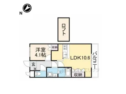 シャルマンコート2番館(1LDK/2階)の間取り写真