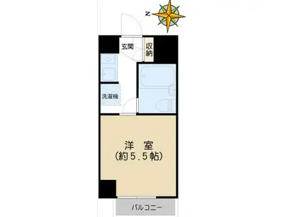 メゾンコモド小石川(1K/4階)の間取り写真