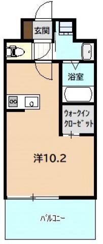 CLEANFIELDBLDG(ワンルーム/7階)の間取り写真