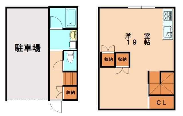 GRIVA(ワンルーム/1階)の間取り写真