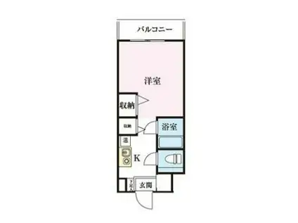 アカデミア清新(1K/2階)の間取り写真