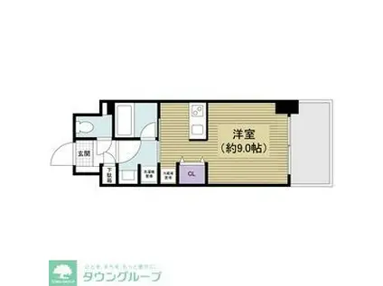 ALATO丸の内(ワンルーム/13階)の間取り写真