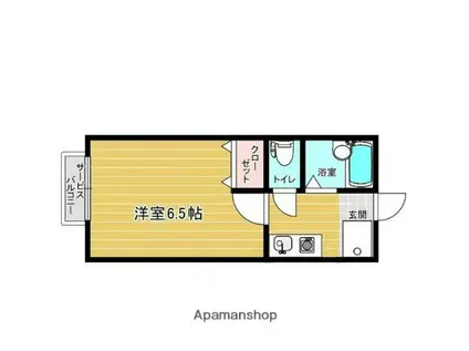 リファレンス北新横浜(1K/2階)の間取り写真