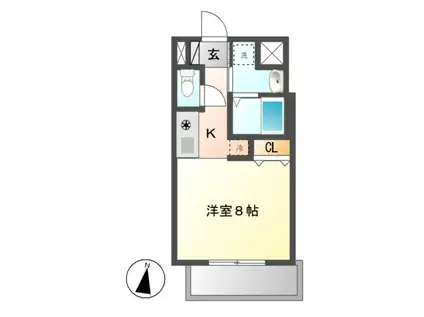 サン・錦本町ビル(1K/12階)の間取り写真