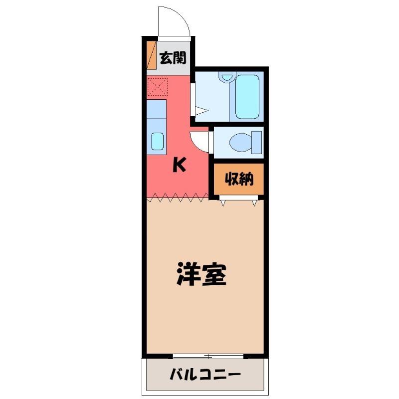 プロローグマンション(1K/2階)の間取り写真
