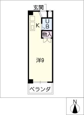 ダイコウビル(ワンルーム/4階)の間取り写真