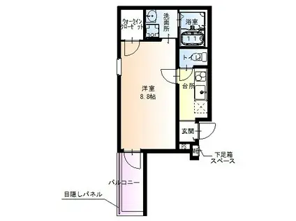 フジパレス西淡路III番館(1K/1階)の間取り写真