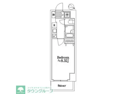 SIN-CITY本蓮沼BELL GRADE(1K/5階)の間取り写真