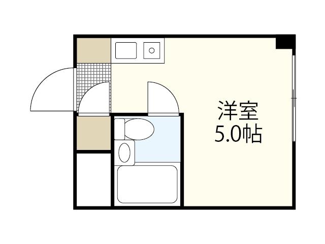 リヴァージュ広瀬北(ワンルーム/15階)の間取り写真