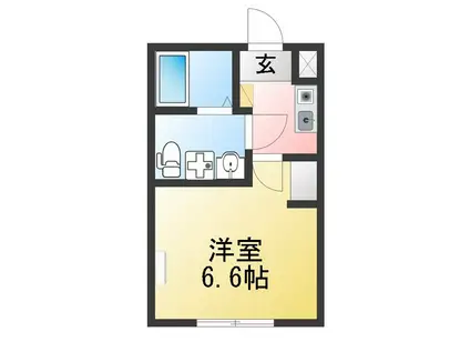 FORTWARABI(1K/4階)の間取り写真