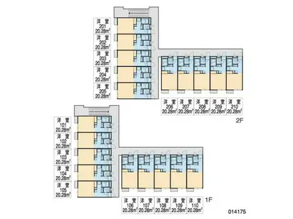 ZETTER 017号(1K/1階)の間取り写真