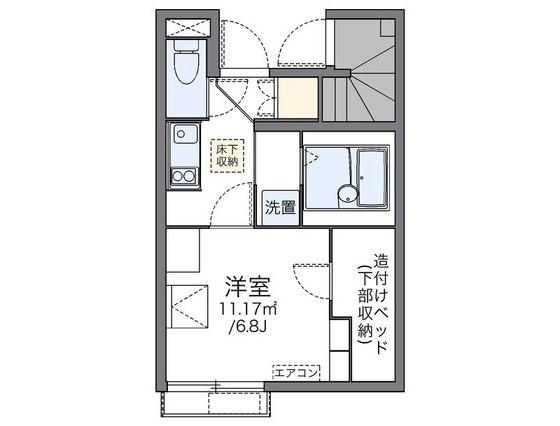 レオネクストさくらやIV(1K/1階)の間取り写真