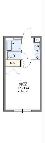 レオパレス高萬(1K/1階)の間取り写真