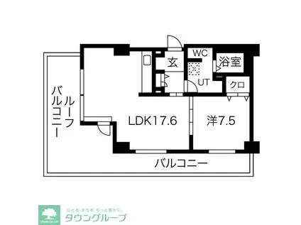 アクティ目黒駅前1号棟 1(1LDK/10階)の間取り写真