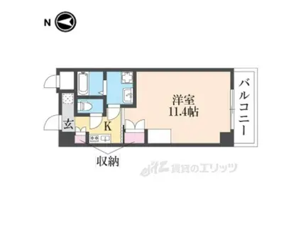 グランパーク・ポラリス(1K/3階)の間取り写真