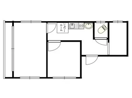 オーケービル(2SK/5階)の間取り写真