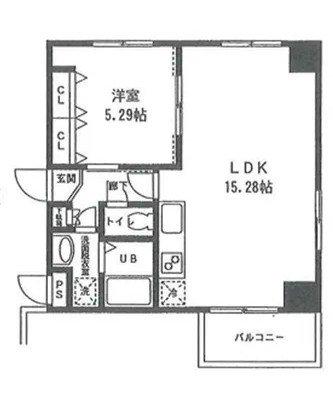 コモン西葛西(1LDK/10階)の間取り写真