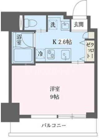 リーフコンフォート赤羽(1K/5階)の間取り写真
