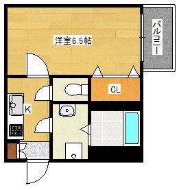 RAYSPRODUCT西住之江ADAMU(1K/4階)の間取り写真