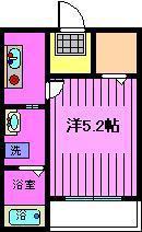 メルディア上小町(1K/3階)の間取り写真