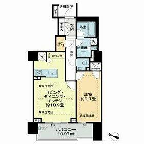 ザ・パークハウス渋谷南平台(1LDK/2階)の間取り写真