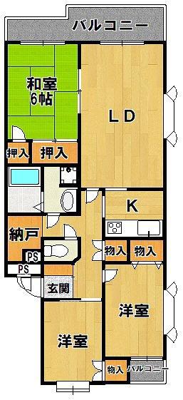 TO Uあかしあ台(3SLDK/5階)の間取り写真