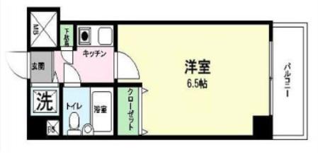 ライオンズマンション西川口第11(1K/5階)の間取り写真