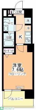 アルファコート西川口19(1K/3階)の間取り写真
