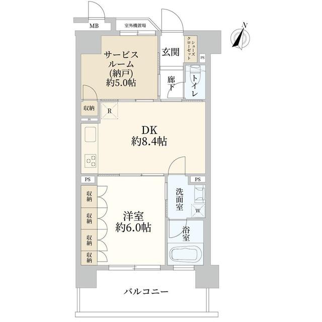 エクセレント笹塚(1SDK/3階)の間取り写真