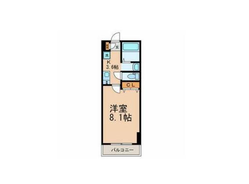 MAISOND OR KAMEARI ウエスト(1K/3階)の間取り写真