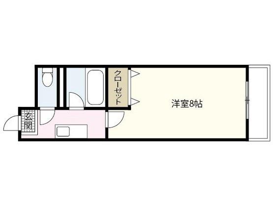 コンフォートNビル(1K/4階)の間取り写真