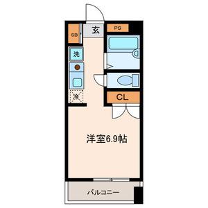 第7宮田追分マンション(ワンルーム/1階)の間取り写真