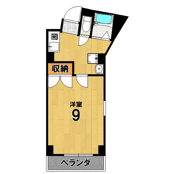 MEADOWMAKI(1K/4階)の間取り写真